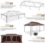 COBIZI Gazebo 12x20 Heavy Duty Gazebos - Image 5
