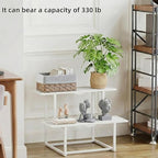 Metal Plant Stand Indoor, Outdoor Iron Plant Shelf, Heavy Duty Slatted Display - Image 4