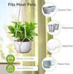 USLAI Macrame Plant Hanger Indoor Outdoor, Fits 4 to 15 Inch Pots, Strong - Image 3