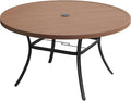 VICLLAX 60" Outdoor Round Patio Table by HOME