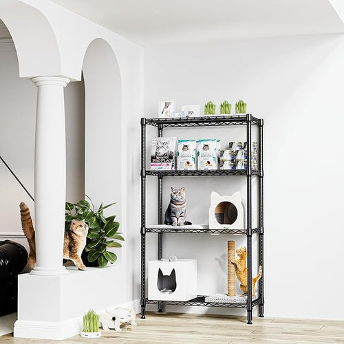 1000 lbs 4 Tier Shelf Metal Storage Shelves Shelving Wire Rack Heavy Duty - Image 2