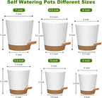 Self Watering Pots, 7/6.5/6/5.5/5/4 inch Flower Pots - Image 2