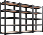 AOAORRG Set of 3 Garage Shelving Heavy Duty Storage Shelves, Metal Adjustable by Unknown