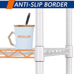 REGILLER 5-Wire Shelving Metal Storage Rack Adjustable Shelves, Standing - Image 7