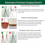 2 Pack Hanging Planters Set, 10 Inch Indoor Outdoor Hanging Plant Pot Basket - Image 6