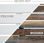 Psilvam Outdoor Bench, Two Person Poly Lumber Porch Bench, Weatherproof Garden - Image 5