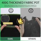 1-Pack 100 Gallon Plant Grow Bags, Thickened Nonwoven Fabric Pots - Image 6