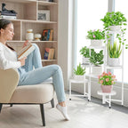 iDavosic.ly Plant Stand Indoor Outdoor, 7 Tier Corner Metal Flower Display - Image 6