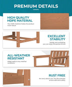 Ciokea HDPE Outdoor Dining Table - Image 4