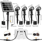 MEIKEE Solar Spot Lights Outdoor, 4-in-1 Solar Landscape Lights, 4W/6V IP66 - Image 5