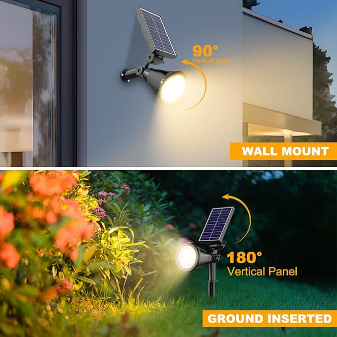 Solar Spot Lights Outdoor, 36 LEDs Solar Landscape Lighting - Image 3