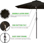 AreShark 9 FT Patio Umbrella for Outdoor, Outdoor Umbrella - Image 2