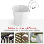 Dahey 10.5 Inch Metal Iron Hanging Flower Pots - Image 6