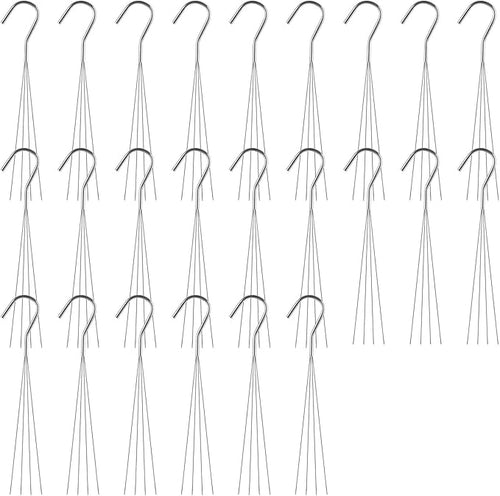 24 Pack Chain for Hanging Plants, 24 inch 4 Point Wire Plant Hangers for by EATHEATY