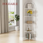 Crofy Foldable 5 Tier Corner Shelf, Metal Corner Plant Stand - Image 2
