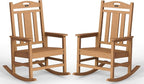 Ciokea Oversized Outdoor Rocking Chairs Set of 2, 380lbs Heavy-Duty Large Patio by CIOKEA