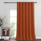 NICETOWN Room Divider Curtain 132 Inches Long, Wide Blackout Sliding Door - Image 8