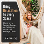 Hanging Hammock Chair Swing – Hanging Chair Outdoor & Indoor - Image 7