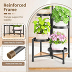 LASZOLA 5 Tiered Folding Tall Plant Stand Indoor - Image 4