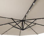 Flash Furniture Sedona Round Solar Cantilever Umbrella, Commercial Grade - Image 10