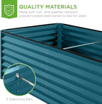 Best Choice Products 8x4x2ft Outdoor Metal Raised Garden Bed, Deep Root Planter - Image 6