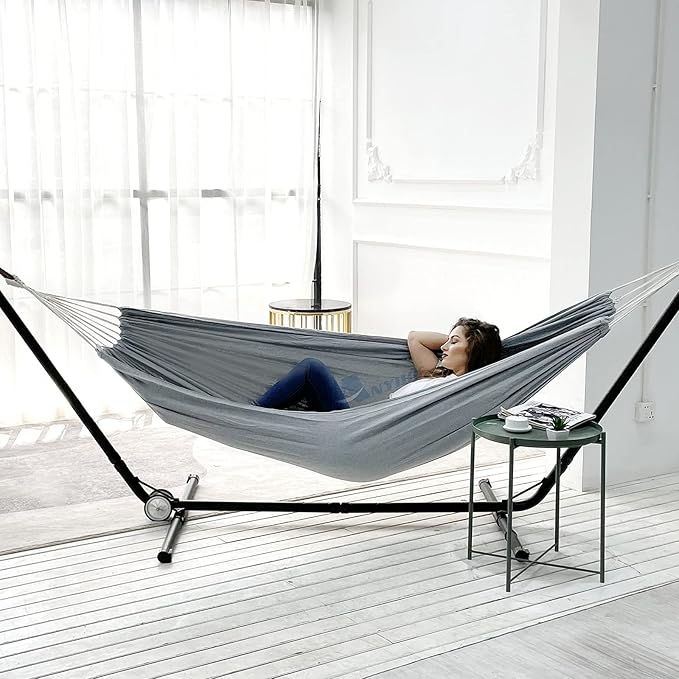 ANYOO Cotton Hammock Portable Camping Hammocks - Image 8