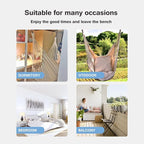 Hommtina Hammock Chair Hanging Rope Swing, Max 300 Lbs Hanging Chair - Image 6