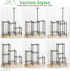 Plant Stand Indoor Outdoor, Heavy Duty Metal Waterproof 6 Tiered Plant Shelf - Image 2