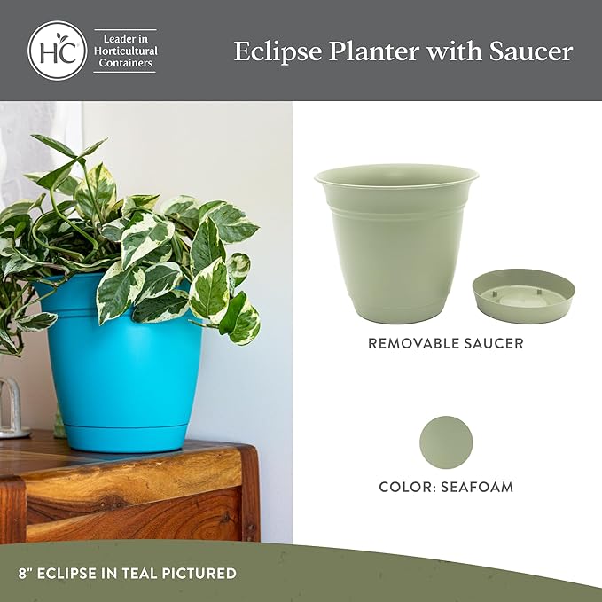 The HC Companies 16 Inch Eclipse Round Planter Pots - Image 2