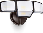 LUTEC 80W Dusk to Dawn Flood Lights Outdoor, 9000LM Super Bright LED Security by LUTEC