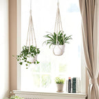 Macrame Plant Hanger Indoor Set of 2 - Image 5