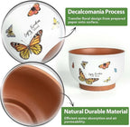 YBX 8 Inch + 6 Inch Terracotta Plant Pots, Flower Pots - Image 7