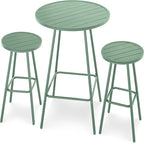 Best Choice Products 3-Piece Patio Dining Set, Bar Height, Outdoor Bistro Set by BestChoiceProducts
