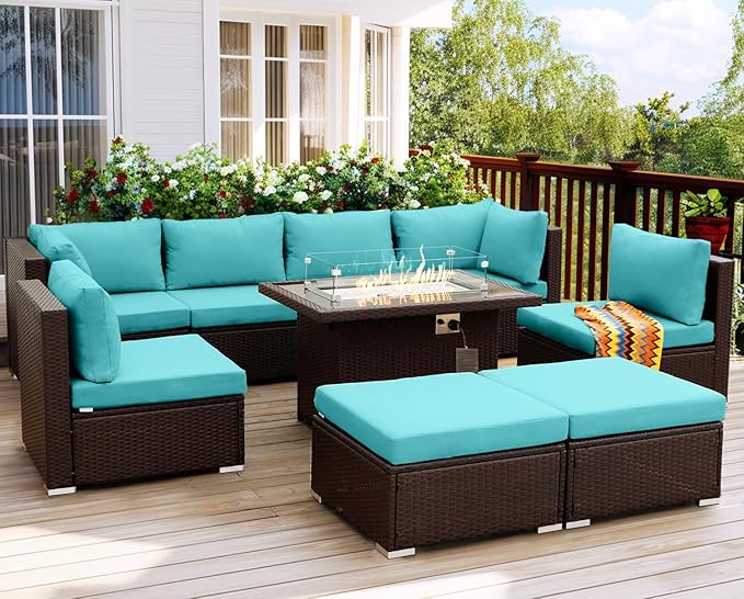 NICESOUL Large Outdoor Patio Furniture Set by NICESOUL