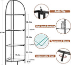 Crofy Foldable 4 Tier Corner Shelf, Metal Corner Plant Stand - Image 3