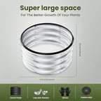 ZXZYHFTY Round Galvanized Raised Garden Bed kit, Round Large Metal Raised - Image 4