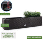 Dexceder 31.5 Inch Rattan Self Watering Planter Indoor Outdoor, Thickened Large - Image 5