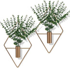 4 Pieces Bronze Wall Decor Hanging Planters by Canlierr
