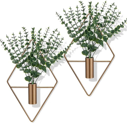 4 Pieces Bronze Wall Decor Hanging Planters by Canlierr