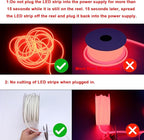 AC 110V COB LED Strip Lights Outdoor Waterproof 65.6ft, IP65 Flexible Cuttable - Image 6