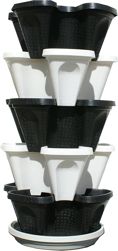 Mr. Stacky Multiple Color 5 Layer 13inch Vertical Planter - Image 4