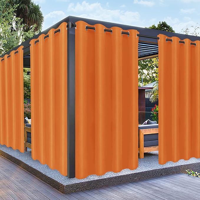 PureFit Outdoor Curtains for Patio Waterproof Weatherproof, UV Resistant by PureFit