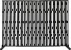Oakland Living 6 ft. X 4 ft. Black Freestanding Metal Privacy Screen Room - Image 5
