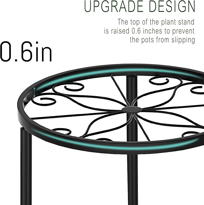 CADANI 5 Pack Metal Plant Stands - Image 4