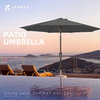 JEAREY 9FT Outdoor Patio Umbrella Outdoor Table Umbrella - Image 7