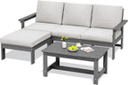 SERWALL Outdoor Sectional Sofa Set, 5-piece Outdoor Modula Couch Set by SERWALL