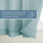 Town & Country Basics Cabana Solid Heavyweight Indoor Outdoor Curtains - Image 3
