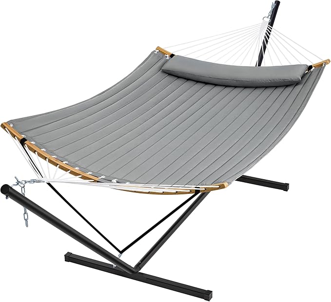 SUPERJARE Hammock with Stand, 2 Person Heavy Duty Hammock Frame, Detachable by SUPERJARE
