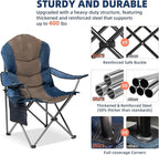 2 Pack Folding Camping Chairs for Adults - Image 6