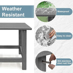Outdoor Side Table, HDPS Single Adirondack Side Table Weather Resistant - Image 4
